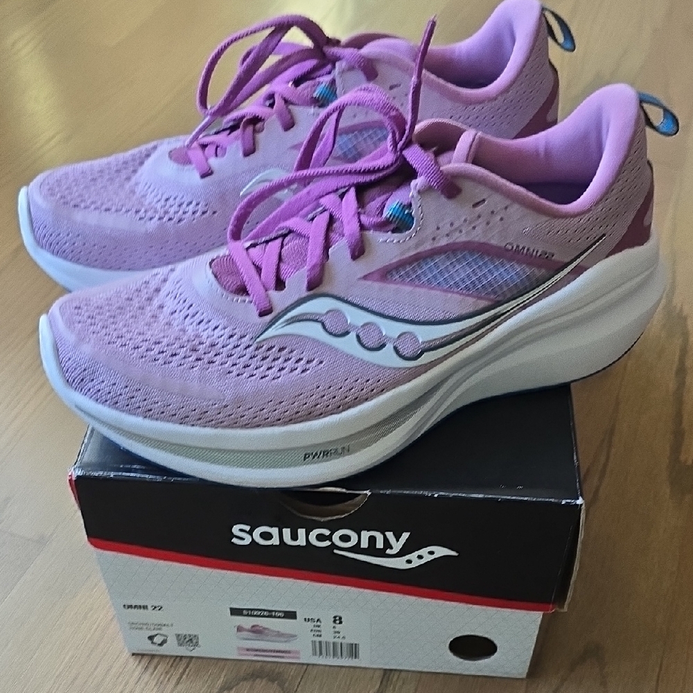 Saucony Women's Omni 22 Orchid & Cobalt Size 8
